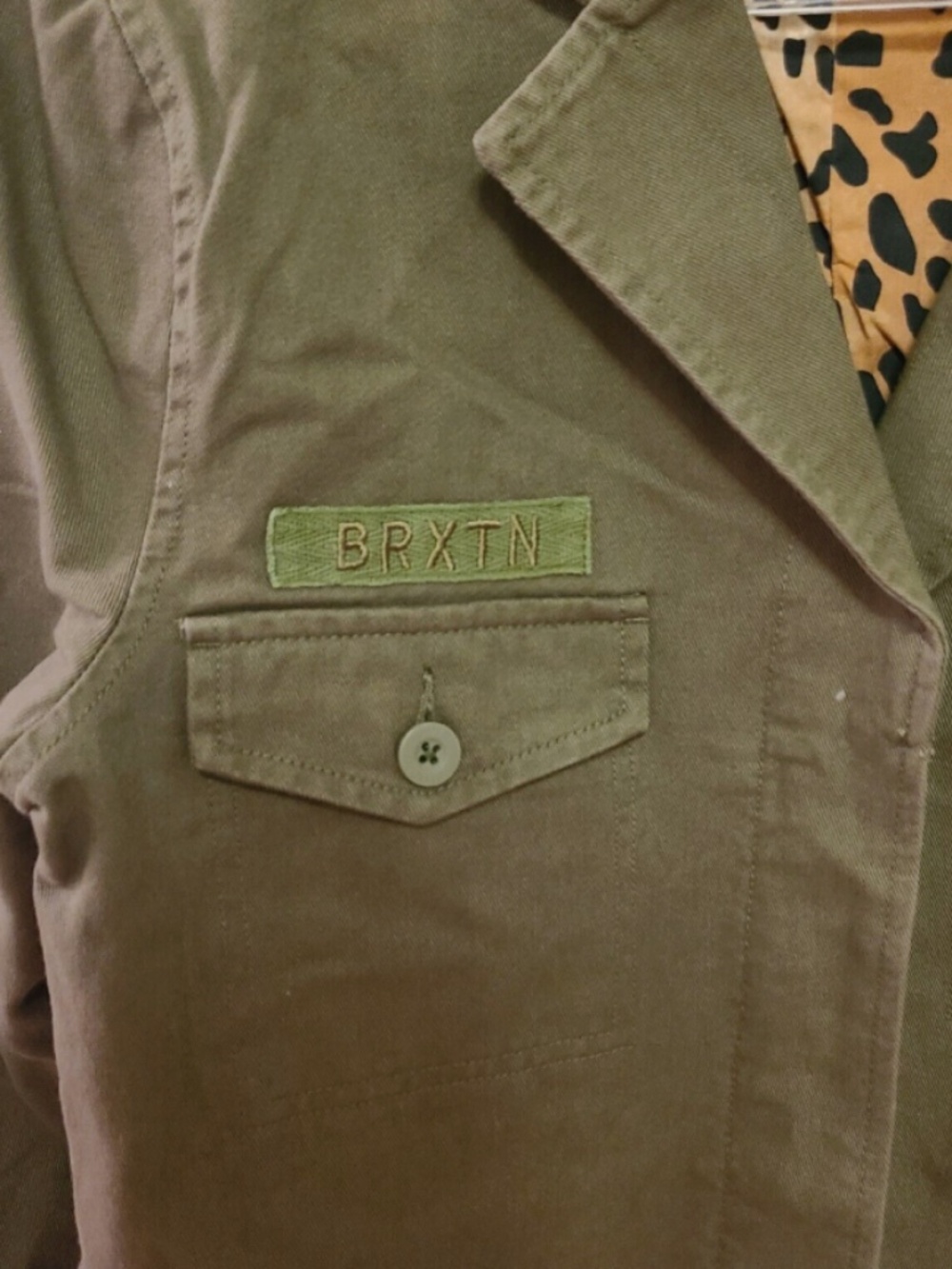 Brixton Women's Small Quardro Jacket iMilitary Olive NEW w/TAGS